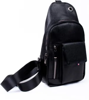 WESTEND Crossbody PU Leather Sling Bag with Adjustable Strap-Travel Small Daypack