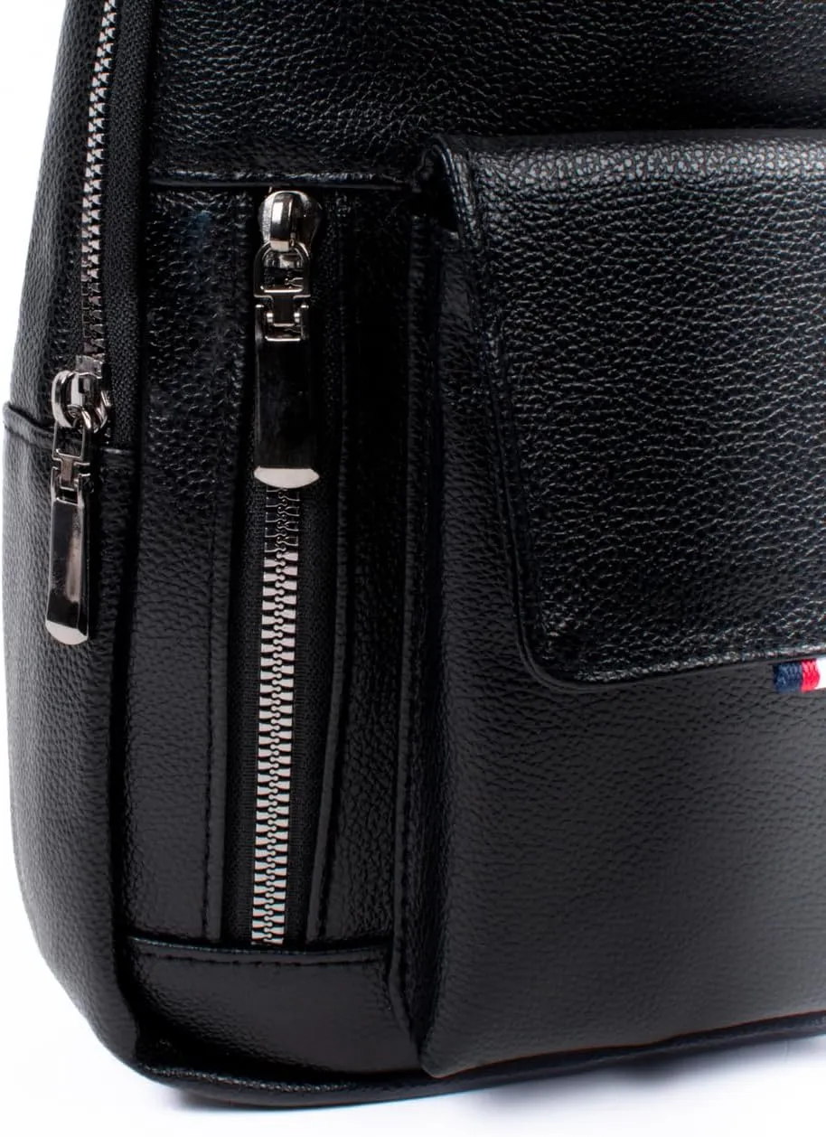 WESTEND Crossbody PU Leather Sling Bag with Adjustable Strap-Travel Small Daypack