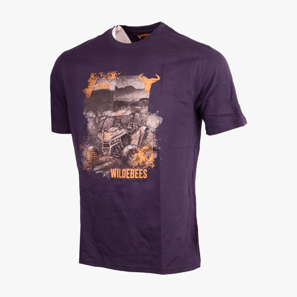 Wildebees Mens Extreme Mud Sling Short Sleeve Tee Ne Navy