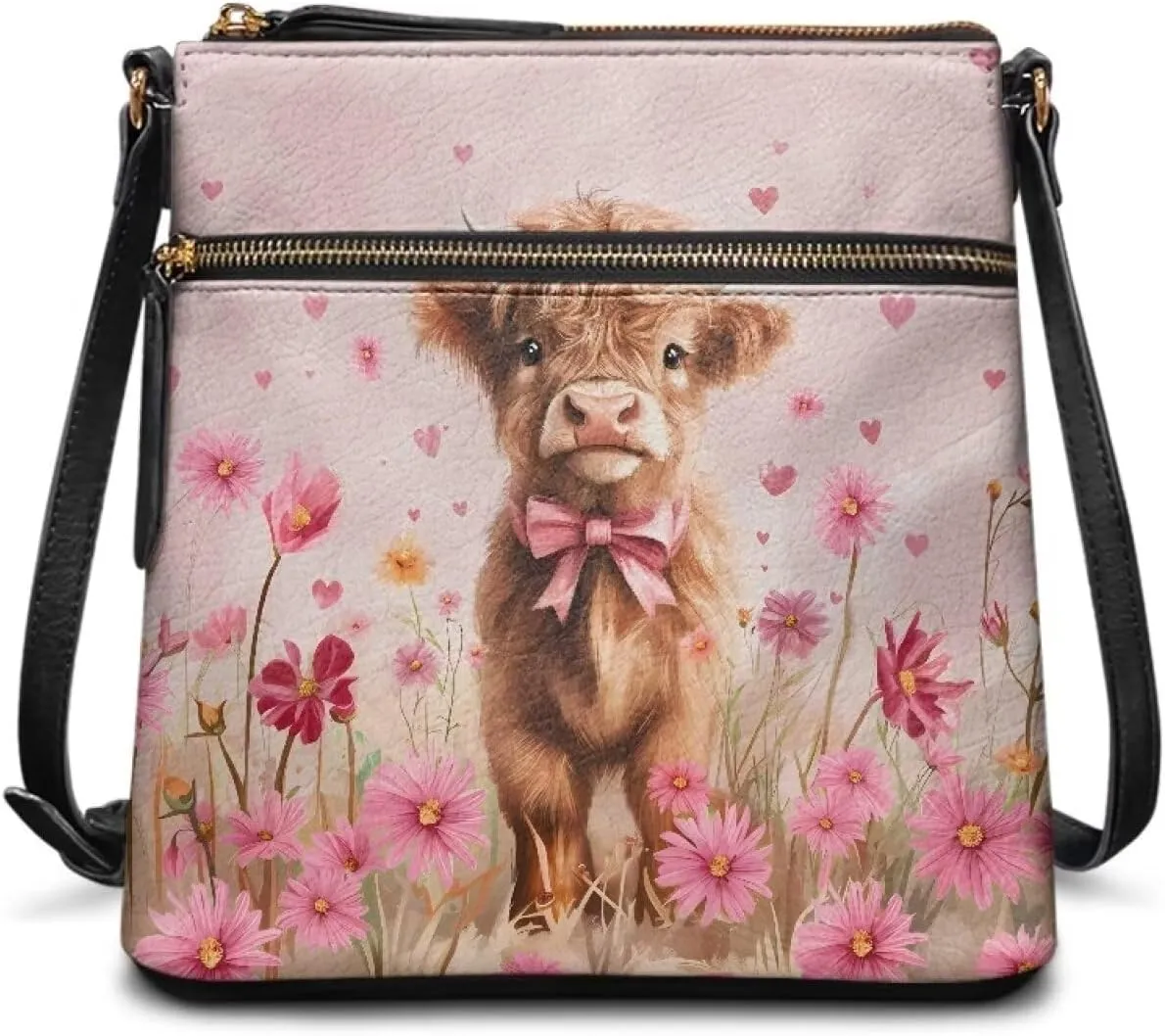 Women Hobo Bag Crossbody Multi Pockets Satchel Purse Leather Shoulder Bag with Adjustable Strap