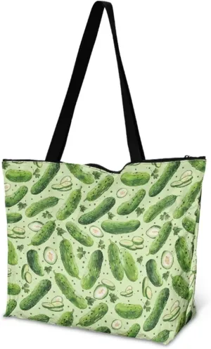 Women’s Dupont Paper Tote Bag Waterproof Shoulder Purse Shopping Grocery Reusable Handbag with Inner Zipper Pocket