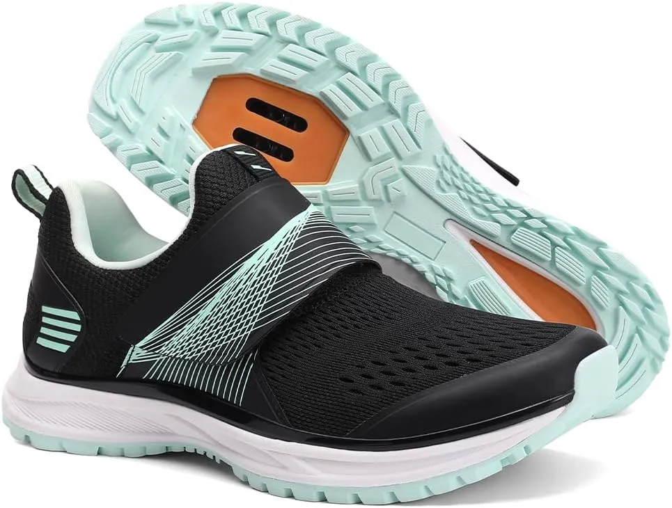 Women's Indoor and Outdoor Cycling Shoes - Comfortable and Breathable - Compatible With SPD Cleats
