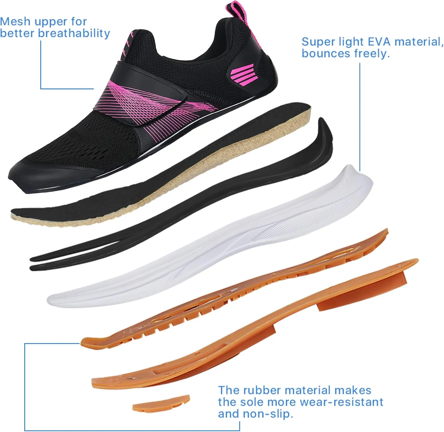 Women's Indoor and Outdoor Cycling Shoes - Comfortable and Breathable - Compatible With SPD Cleats