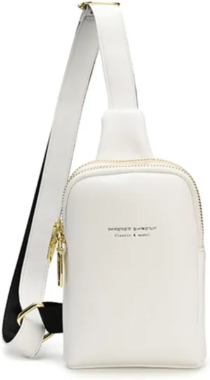 Womens Sling Bag Crossbody Fanny Pack Purse Leather Casual Fashion Travel Daypack Sport Chest Satchel for Women