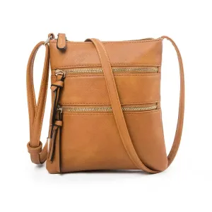 Women's Small PU Leather Sling Messenger Bag- Small