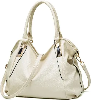 Women's Soft PU Shoulder Bag, Large Capacity Handbag, Fashionable and Elegant Design for Work and Daily Use