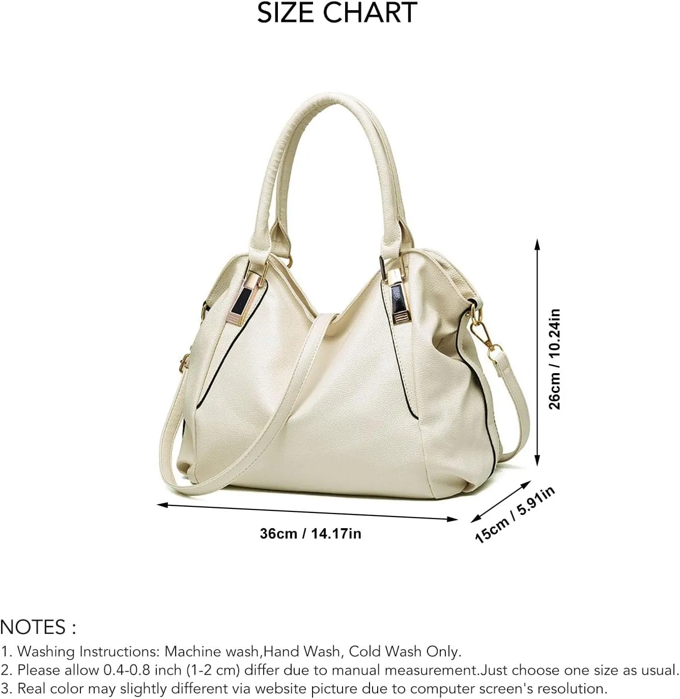 Women's Soft PU Shoulder Bag, Large Capacity Handbag, Fashionable and Elegant Design for Work and Daily Use