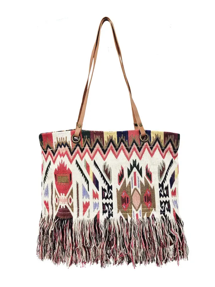 Woven Cotton Tote Bag