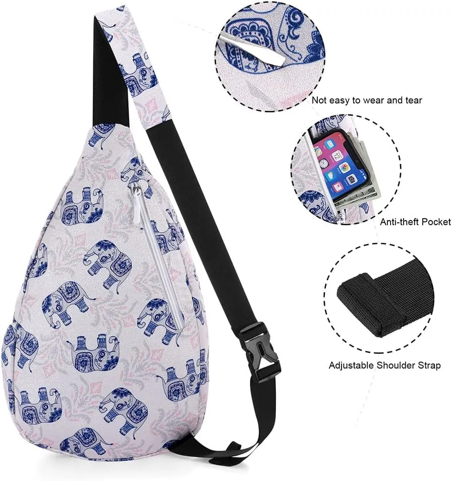 XEYOU Women's Sling Crossbody bag Casual Daypack Outdoor Travel Hiking Backpack for Cycling Walking Dog Hiking