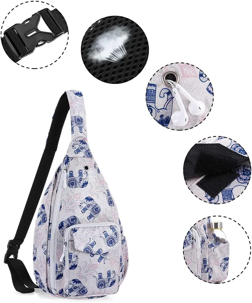 XEYOU Women's Sling Crossbody bag Casual Daypack Outdoor Travel Hiking Backpack for Cycling Walking Dog Hiking