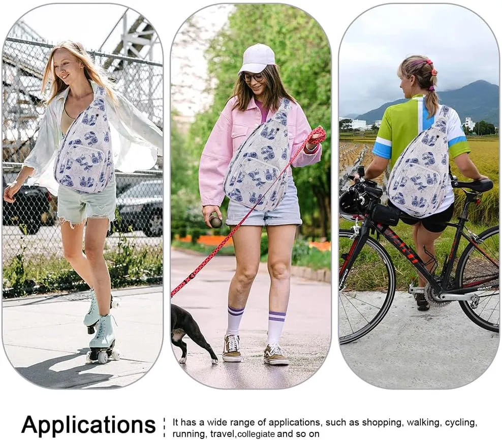 XEYOU Women's Sling Crossbody bag Casual Daypack Outdoor Travel Hiking Backpack for Cycling Walking Dog Hiking