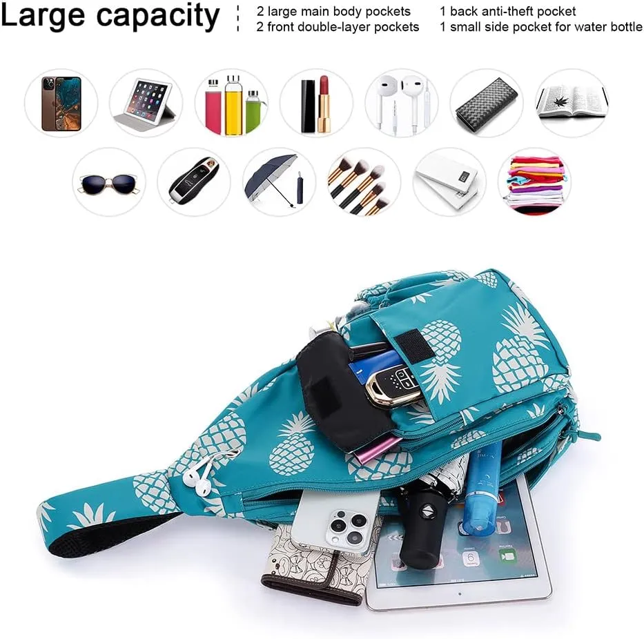 XEYOU Women's Sling Crossbody bag Casual Daypack Outdoor Travel Hiking Backpack for Cycling Walking Dog Hiking
