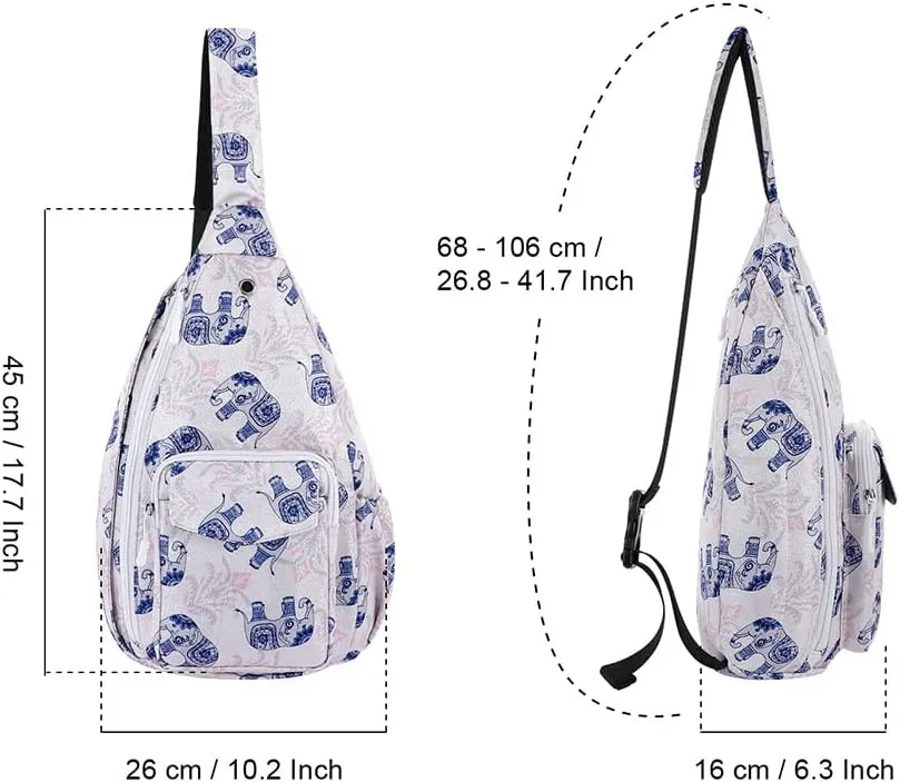 XEYOU Women's Sling Crossbody bag Casual Daypack Outdoor Travel Hiking Backpack for Cycling Walking Dog Hiking