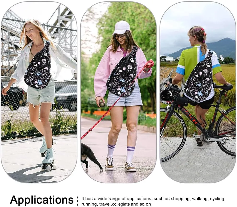 XEYOU Women's Sling Crossbody bag Casual Daypack Outdoor Travel Hiking Backpack for Cycling Walking Dog Hiking