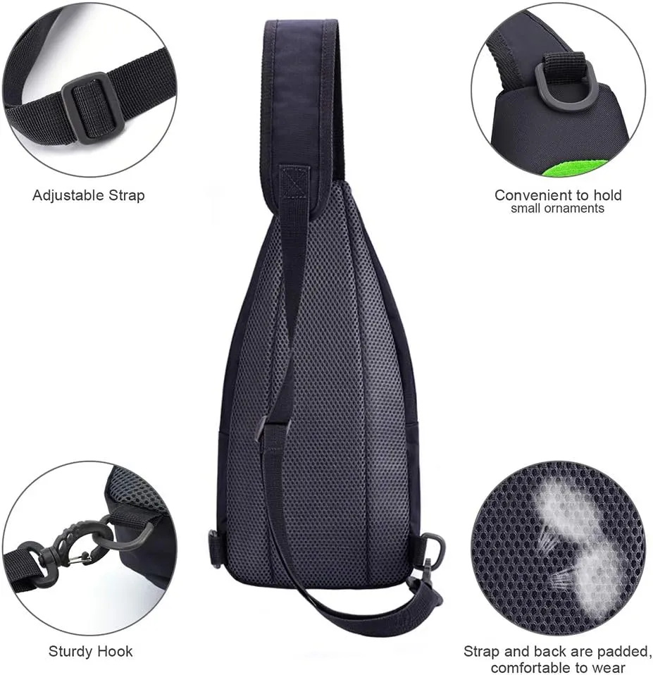 Y&R Direct 14 Colors Lightweight Sling Backpack Sling Bag Travel Hiking Small Backpack for Women Men Gifts