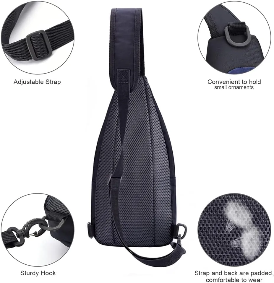 Y&R Direct 14 Colors Lightweight Sling Backpack Sling Bag Travel Hiking Small Backpack for Women Men Gifts