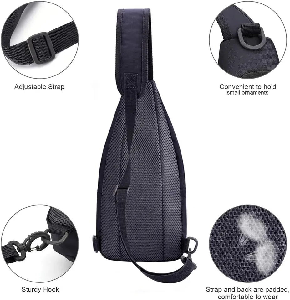 Y&R Direct 14 Colors Lightweight Sling Backpack Sling Bag Travel Hiking Small Backpack for Women Men Gifts