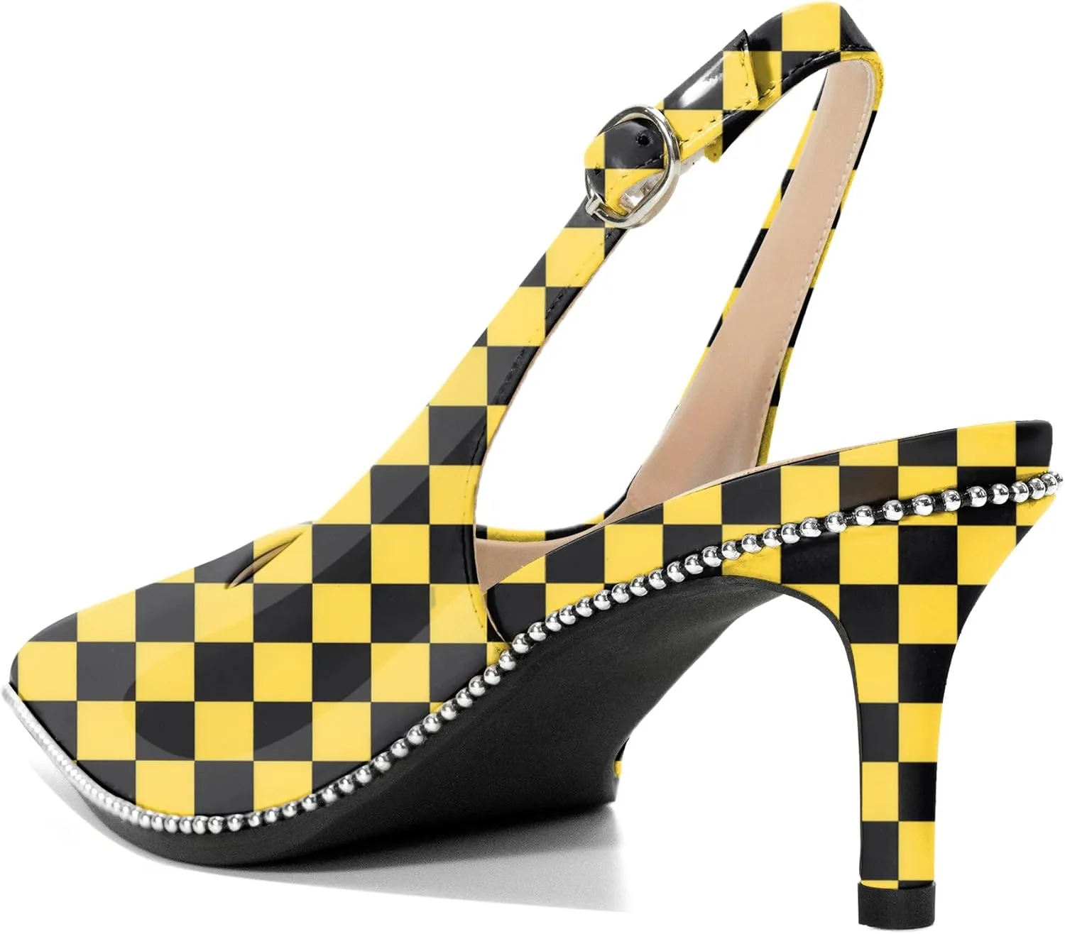YODEKS Slingback Kitten Heels Women's Pointed Toe Low Heel Pumps 2.5 Inch Shoes Size 5-13