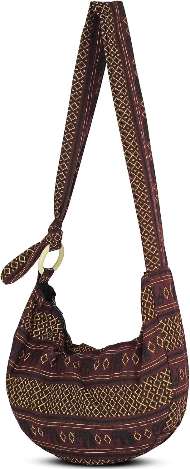 YOUR COZY Women's Crossbody Handbags Hippie bag Hobo Bags for Women Shoulder Sling Bag Hippie Tote Bag Hippie Purse