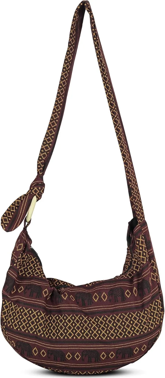 YOUR COZY Women's Crossbody Handbags Hippie bag Hobo Bags for Women Shoulder Sling Bag Hippie Tote Bag Hippie Purse