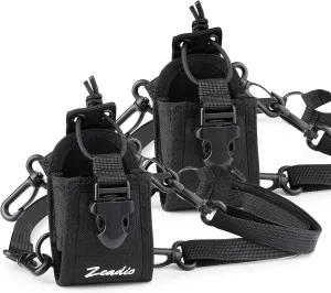 Zeadio Multi-Function Pouch Case Holder for GPS Phone Two Way Radio ZNC-B, Pack of 2