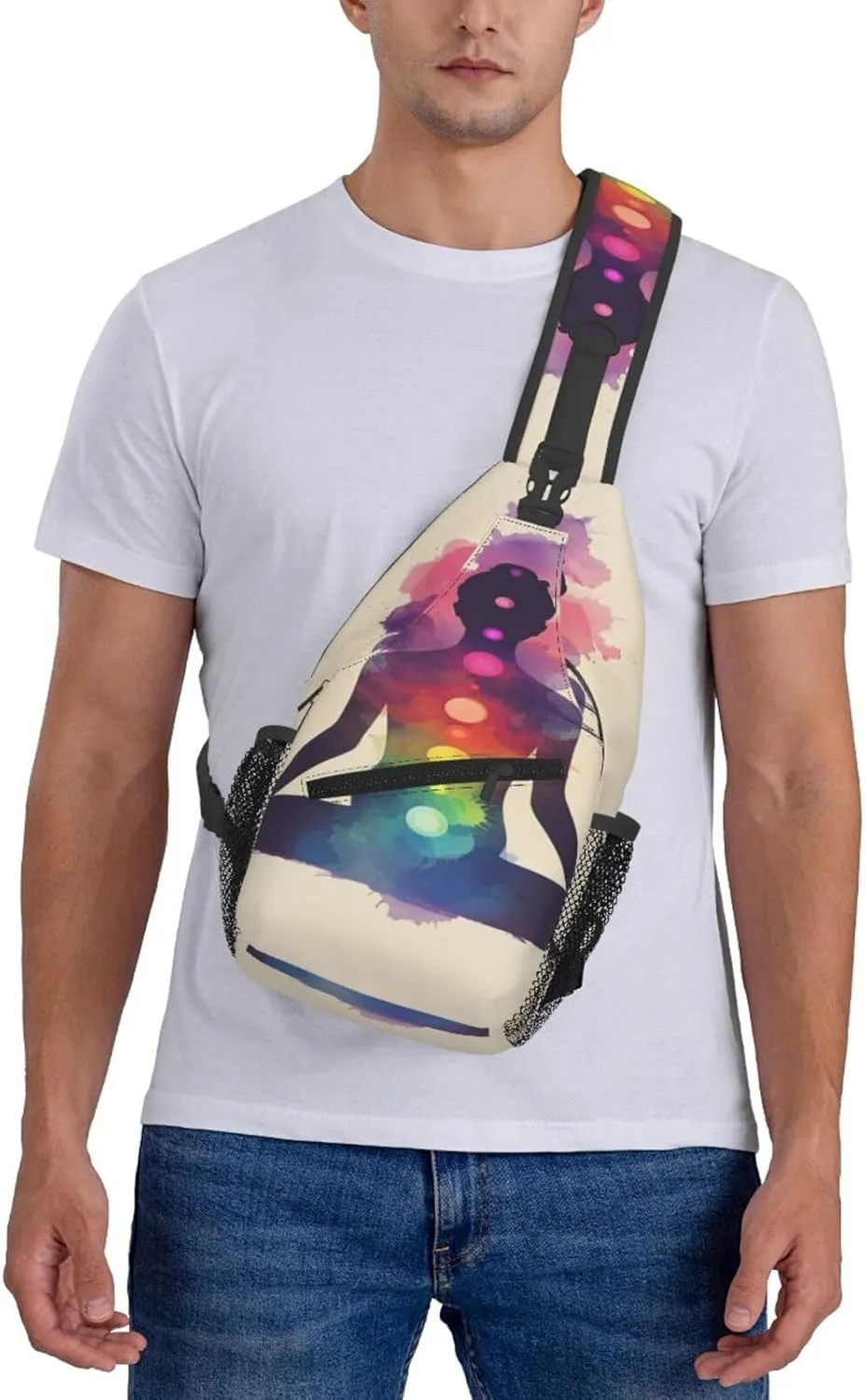 Zen Meditation Woman Sling Bag For Men Crossbody Backpack,Women Shoulder Bag For Travel Sport