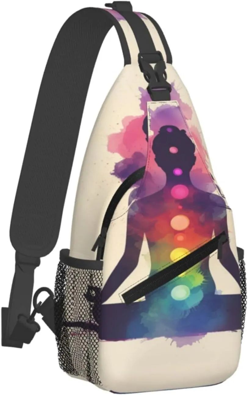 Zen Meditation Woman Sling Bag For Men Crossbody Backpack,Women Shoulder Bag For Travel Sport