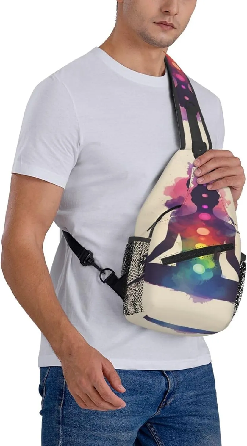 Zen Meditation Woman Sling Bag For Men Crossbody Backpack,Women Shoulder Bag For Travel Sport