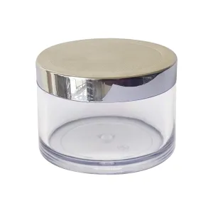 ZMJ03| TRANSPARENT SHAN JAR WITH SILVER LID Available Size: 8gm, 15gm, 30gm,  50gm, 100gm